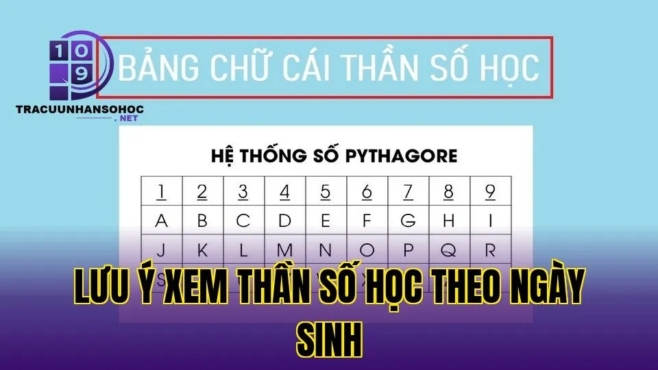 lưu ý xem thần số học theo ngày sinh