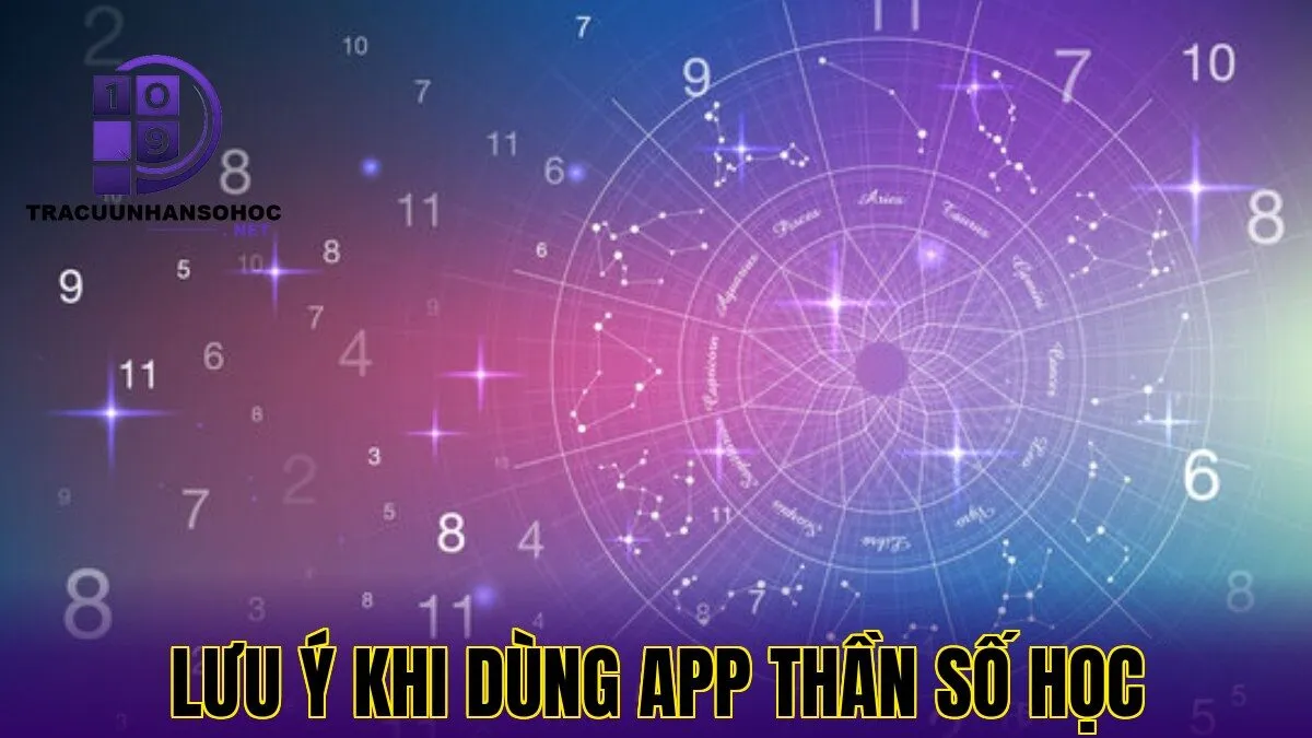 lưu ý khi dùng app thần số học