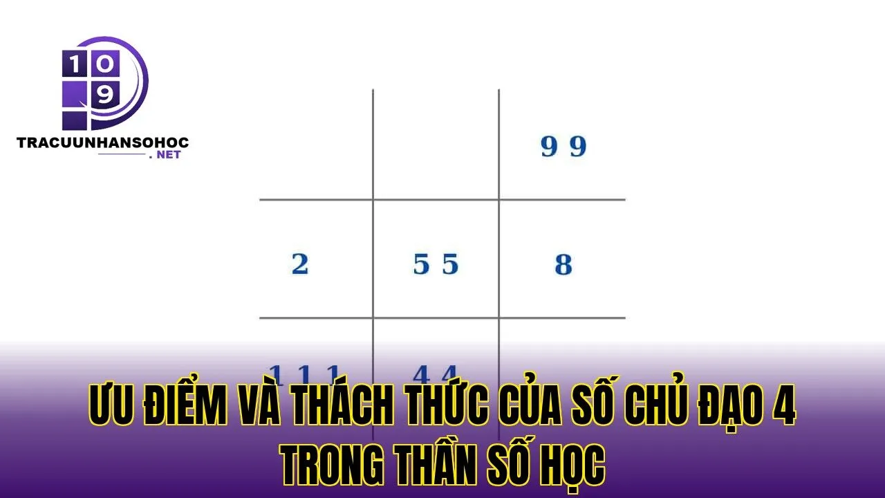 Ưu điểm và thách thức của số chủ đạo 4 trong thần số học