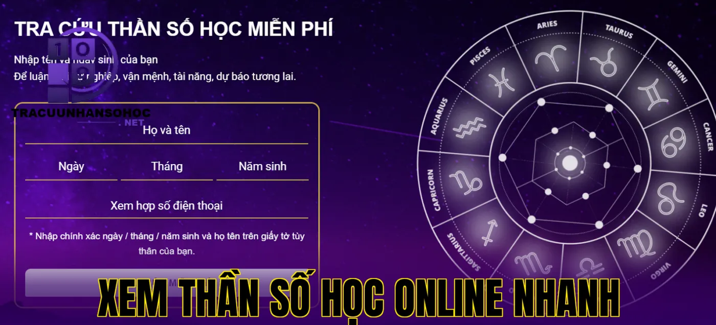 xem thần số học online nhanh