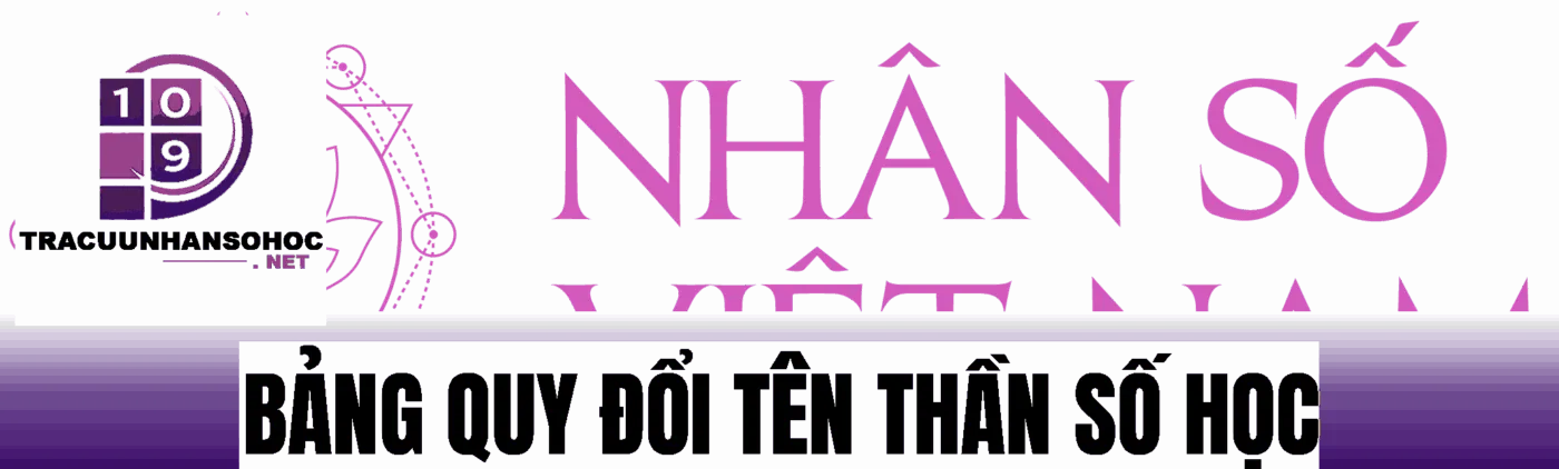 bảng quy đổi tên thần số học