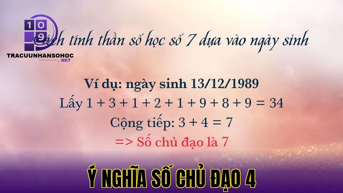 ý nghĩa số chủ đạo 4