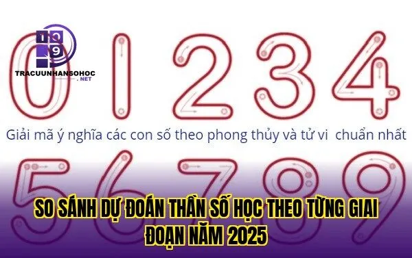 So sánh dự đoán thần số học theo từng giai đoạn năm 2025
