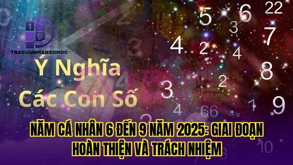 Năm cá nhân 6 đến 9 năm 2025: giai đoạn hoàn thiện và trách nhiệm