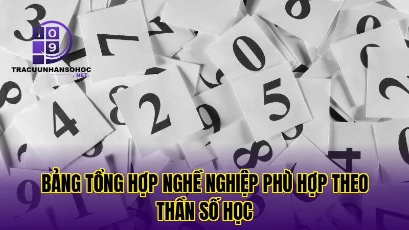Bảng tổng hợp nghề nghiệp phù hợp theo thần số học